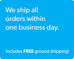 We ship all orders within one business day
